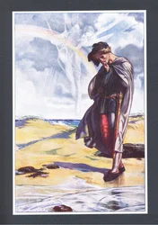 Przyjdź do żółtych piasków, ilustracja z Burzy, 1908