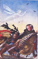 Furia! Furia! Trzy tyranu, słuchajcie! Słuchajcie!, ilustracja z Burzy, 1908