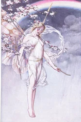 Królowa niebios, której wodny łuk i bałagan, i ja, czekamy na to, ilustracja z Burzy, 1908