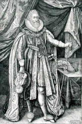 Ludovick Stuart, książę Richmond i Lennox (1574-1624), grawerowane przez Joannes Barra (1581-1634)