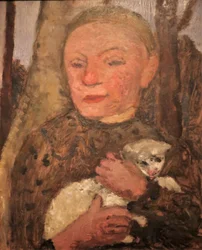 1904 Modersohn-Becker Dziewczynka z barankiem