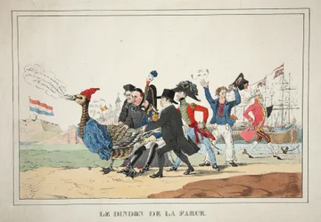 Le Dindon de la Farce, wyd. 1831 (grawerowanie ręcznie kolorowane)