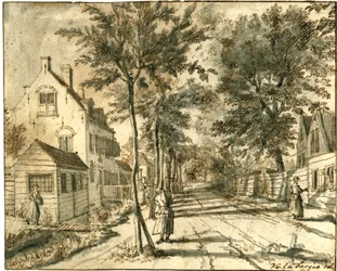 Bezuidenhoutseweg widziana w kierunku Herengracht, 1760 r.