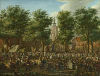 Grote Markt w Hadze, 1760