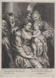 Święta Rodzina ze św. 1620-70., ok. 1620-70. 1620-70.