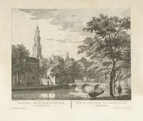 Widok na Westerkerk i Westerhal od strony Keizersgracht Widok na Westerkerk, w Amsterdamie / Vue de l