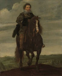Książę Frederik Hendrik na koniu