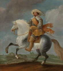 Książę Frederik Hendrik na koniu, ok. 1632-1635 (olej na płycie)