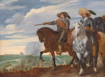 Fryderyk Henryk i Ernst Kazimierz z Nassau-Dietz podczas oblężenia 