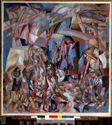 "Łódź rybacka" (Łódź rybacka) Obraz Pawła Nikołajewicza Filonowa (1883-1941) 1913-1914 Państwowe Muzeum Rosyjskie, Sankt Petersburg