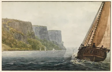 Statek "Mohawk of Albany" mijający Palisady