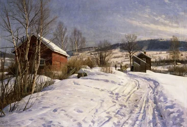 Zimowy krajobraz, Lillehammer