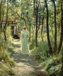 Maria w ogrodzie