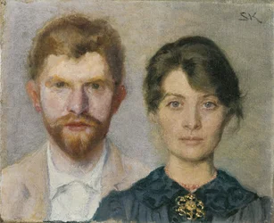 Podwójny portret Marie i Pedera Severinów Krøyer, 1890.