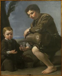Sprzedawca wina. Obraz Pedro Nuneza de Villavicencio (ok. 1640-ok. 1698), olej na płótnie, ok. 1685. Muzeum Sztuk Pięknych w Sewilli, Hiszpania.