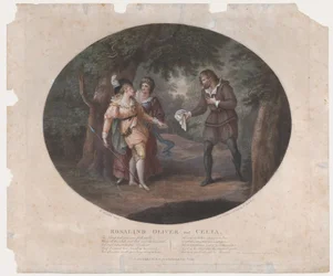 Rosalind, Oliver i Celia Shakespeare, Jak wam się podoba, akt 4, scena 6, 1791., 1791.