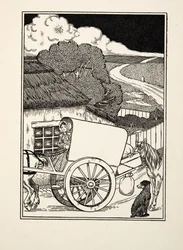 Pies nosiciel, ze Sto anegdot zwierząt, wyd. 1924