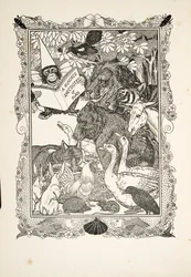 Frontyspis, z „Stu anegdot zwierząt”, wyd. 1924