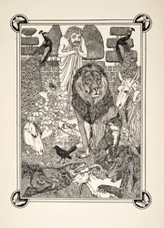 Frontyspis, z Stu bajek Ezopa, wyd. 1903
