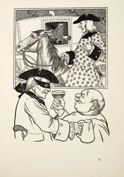 Stare obyczaje, z „Stu anegdot zwierząt”, wyd. 1924