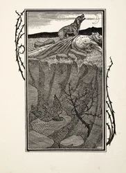 Sabinus i jego pies, z Stu anegdot zwierząt, wyd. 1924