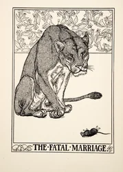 „Śmiertelne małżeństwo”, z „Stu bajek Ezopa”, wyd. 1903