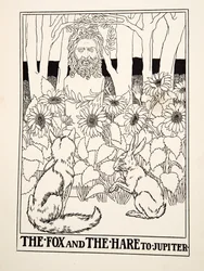 Lis i zając do Jowisza, ze stu bajek Ezopa, wyd. 1903
