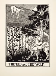 The Kid and the Wolf, z Stu bajek Ezopa, wyd. 1903