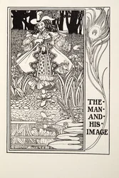 Człowiek i jego wizerunek, z Fontaine Fables, wyd. 1905 (grawerowanie)