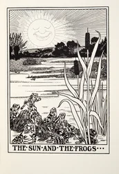 Słońce i żaby, z Fontaine Fables, wyd. 1905