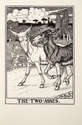 The Two Asses, z Fontaine Fables, wyd. 1905