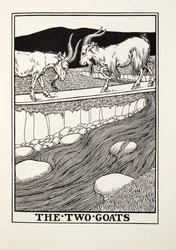 Dwie Kozy, z Fontaine Fables, wyd. 1905