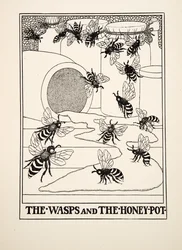 Osy i Honeypot, z Stu bajek Ezopa, wyd. 1903