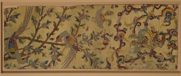 Fragment dywanu Anioł (włosko z wełny i jedwabiu)