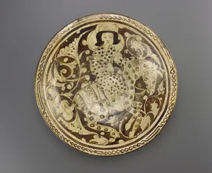Naczynie, region Kashan, Iran, dynastia Saljuq, koniec XII-początek XIII wieku (ceramika)