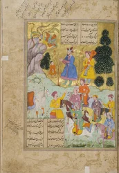 Ilustracja z Szahnamy (Księgi Królów), autor Abul-Qasim Mansur Firdawsi (ok. 934-c.1020), 1781-82