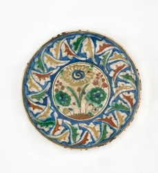 Talerz, Iran, okres Safawidów, koniec XVI-początek XVII w. (ceramika)