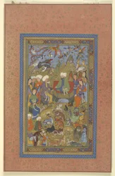 Sulayman i Bilqis na tronie, ok. 1590-1600