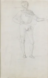 Studium do postaci w adoracji Trzech Króli, c1470-1520
