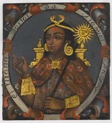 Atahualpa (ok.1502-33) XIV i ostatni król Inków, połowa XVIII wieku