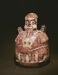 Naczynie garncarskie figury boga, Kultura Nazca (ceramika)