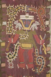 Wełniana figura mitologiczna, Plemię Paracas (materiał)