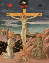 Ukrzyżowanie ze św. Hieronima i św. 14451450.