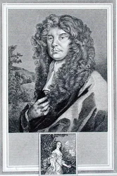 Autoportret, grawer J. Corner (grafika)