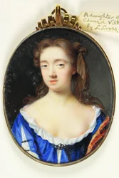 Córka Sir Edwarda Villiersa Knight-Marszałka (akwarela na welinie)