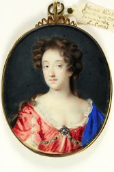 Diana Kirke, hrabina Oksfordu (akwarela na welinie)