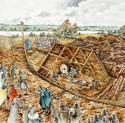 Pochówek statku Sutton Hoo, VII wiek, 1990-2010