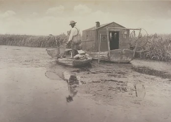 Dom poławiacza węgorzy, ok. 1886 r.