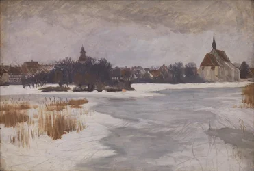 Widok na Faaborg. Zima