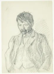 Portret malarza Jensa Birkholma. połowa figury